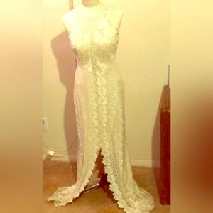 Creame / Ivory long cocktail dress